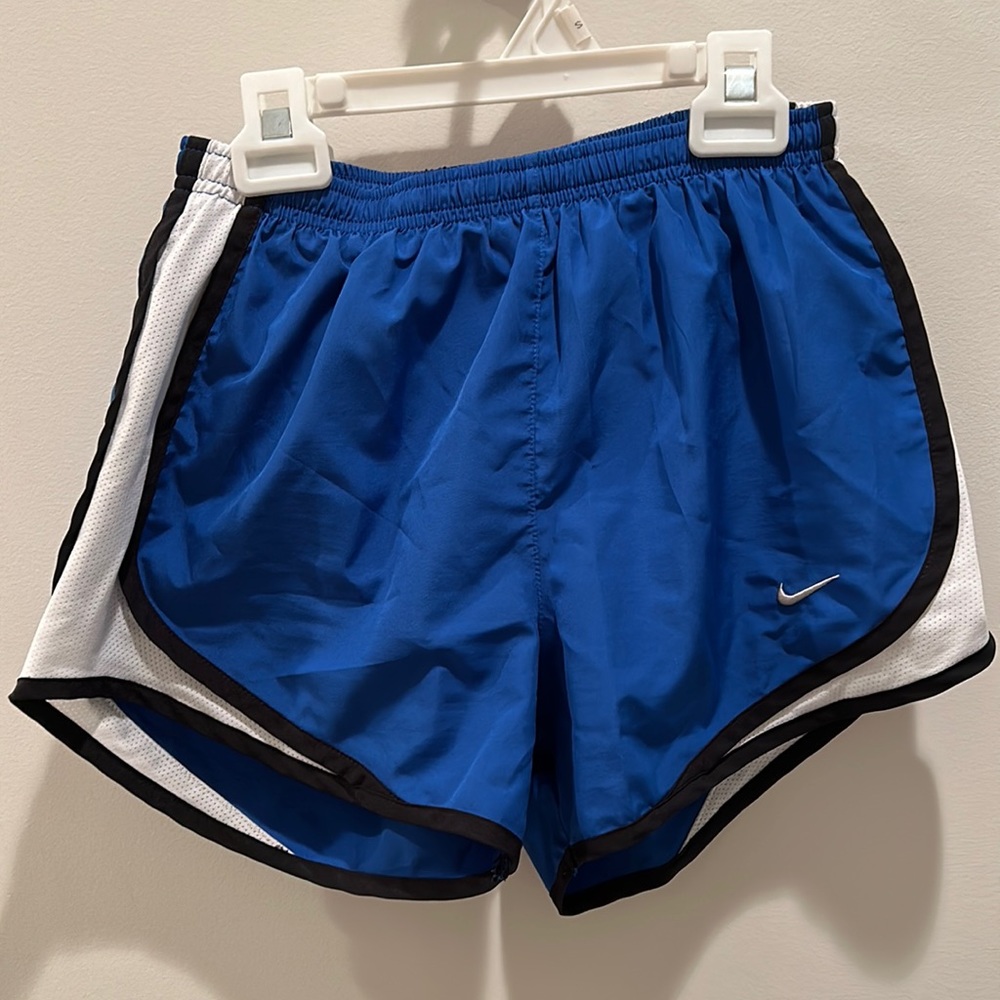 Blue Nike shorts